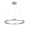 Inlight Κρεμαστό φωτιστικό LED 45W 3CCT (by switch on base)  D:60cm (6095-C-Silver)