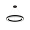 InLight Κρεμαστό φωτιστικό LED 88W 3CCT (by switch on base) σε μαύρη απόχρωση D:80cm (6073-80-BL)