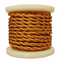 EL338003 | Textile Cable Τwist 2x0.75mm²- ρολλό 10mt – ΧΡΥΣΟ ΓΥΑΛΙΣΤΕΡΟ
