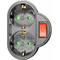 ELP34202 | ΑΝΤΑΠΤOΡΑΣ ΜΕ ΔΙΑΚ. SCHUKO → 2Θ SCHUKO max:3680W IP20 ΜΑΥΡΟ