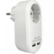 ELP37101 | ΑΝΤΑΠΤOΡΑΣ ΜΕ USB SCHUKO → 1Θ SCHUKO max:3680W IP20 ΛΕΥΚΟ