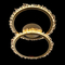 CORONA LED CEILING LAMP 34W 3000K, GOLD