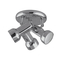 JACK ΣΠΟΤ 3XE14 ΝΙΚΕΛ ΜΑΤ D180mm