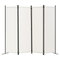 VEVOR Room Divider 4-Panel Πτυσσόμενη οθόνη Privacy Fabric partition Office Λευκό