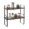 VEVOR 2 Tier Organizer Ντουλάπα Ράφια Πάγκος Ράφια Ατσάλινη θήκη μπαχαρικών