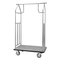 VEVOR Hotel Luggage Cart 800 LBS Brushed Stainless Steel Finish Bellman&#039;s Cart
