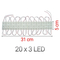LED Strip 12volt RGB Bright 20x3 diodes