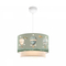 GloboStar® BALLON 204-0120 Παιδικό Κρεμαστό Φωτιστικό Φιγούρα Μονόφωτο 1 x E27 IP20 Πολύχρωμο Ύφασμα - Μ30 x Π30 x Υ70cm