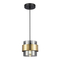 ΦΩΤΙΣΤΙΚΟ ΚΡΕΜΑΣΤΟ 1XE27 180X1205mm MAX 15W ΜΑΥΡΟ-ΧΡΥΣΟ ARTE ILLUMINA RELIAC
