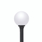 GLOBE 400 POST LIGHT E27 BLACK