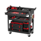 VEVOR 4-Tier Tool Cart on Wheels 350 lb Rolling Cart Work with Drwer & Pegboard