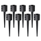 VEVOR Fence Post Anchor Ground Spike, 8 πακέτο 24 x 4 x 4 ίντσες εξωτερική διάμετρος (εσωτερική διάμετρος 3,5 x 3,5 ίντσες), μεταλλική μαύρη σκόνη με επίστρωση πάσσαλου, για κιγκλίδωμα κήπου κατάστρωμα γραμματοκιβωτίου
