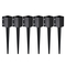 VEVOR Fence Post Anchor Ground Spike, 6 πακέτο 24 x 4 x 4 ίντσες εξωτερική διάμετρος (εσωτερική διάμετρος 3,5 x 3,5 ίντσες), μεταλλική μαύρη σκόνη με επίστρωση πάσσαλου, για κιγκλίδωμα κήπου κατάστρωμα γραμματοκιβωτίου