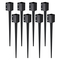 VEVOR Fence Post Anchor Ground Spike, 8 πακέτο 36 x 4 x 4 ίντσες εξωτερική διάμετρος (εσωτερική διάμετρος 3,5 x 3,5 ίντσες), μεταλλική μαύρη σκόνη με επίστρωση πάσσαλου, για κιγκλίδωμα κήπου κατάστρωμα γραμματοκιβωτίου