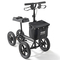 VEVOR Folding Knee Scooter, Αλουμινένιο Steerable Knee Walker με ρυθμιζόμενο ύψος τιμόνι & επιγονατίδα, τροχοί παντός εδάφους 12", Διπλά φρένα, Scooter ανάκτησης ποδιών για τραυματισμούς στον αστράγαλο, 350LBS