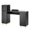 Επιτραπέζιο μανικιούρ VEVOR Γυάλινο Top Nail Desk Makeup Station με στήριγμα καρπού