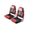 VEVOR Boat Seat High Backrest Πτυσσόμενο Μαξιλάρι Σφουγγάρι Καθίσματος Σκάφους Μαύρο & Κόκκινο