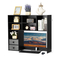 VEVOR Desktop Bookshelf Black Desktop Storage Organizer 3 επιπέδων για γραφείο και σπίτι
