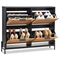Ερμάριο αποθήκευσης παπουτσιών VEVOR Rattan Shoe Storage Organizer με 4 συρτάρια