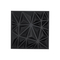 VEVOR 3D πάνελ τοίχου 33-συσκευασία 11,81x11,81&#039;&#039; PVC 32 τετραγωνικών ποδιών με κάλυψη Diamond Black