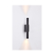 Inlight Επιτοίχιο φωτιστικό LED 2*5W 3000K σε μαύρη απόχρωση απο αλουμίνιο D:30x6cm (43061-Black)