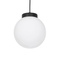 GLOBOSTAR® AGROS 61591 Κρεμαστό Φωτιστικό Οροφής Κήπου με Ντουί 1 x E27 AC 220-240V Αδιάβροχο IP65 - Λευκό & Μάυρο - Μ20 x Π20 x Υ22cm