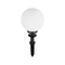 GLOBOSTAR® AGROS 61593 Φωτιστικό Κήπου / Καρφωτό με Ντουί 1 x E27 AC 220-240V Αδιάβροχο IP65 - Λευκό & Μάυρο - Μ20 x Π20 x Υ54cm