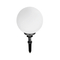 GLOBOSTAR® AGROS 61708 Φωτιστικό Κήπου / Καρφωτό με Ντουί 1 x E27 AC 220-240V Αδιάβροχο IP65 - Λευκό & Μάυρο - Μ30 x Π30 x Υ64cm