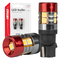 ΛΑΜΠΑΚΙΑ LED T10 W5W 12V/24V LED CAN-BUS 9xSMD 3030 ΛΕΥΚΟ ΦΩΣ 5.500K (ΣΕ ΧΡΩΜΑ ΚΟΚΚΙΝΟ-ΜΑΥΡΟ) AMIO - 2 ΤΕΜ.