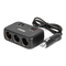 ΑΝΤΑΠΤΟΡΑΣ ΑΝΑΠΤΗΡΑ 12/24V 120W ΜΑΥΡΟΣ/3 ΘΕΣΕΙΣ/1xUSB-A+1xUSB-C QC 4.0 ΤΑΧΕΙΑΣ ΦΟΡΤΙΣΗΣ/ΚΑΛΩΔΙΟ 80cm AMIO - 1 Τεμ.