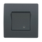 Διακόπτης EL BASIC TG114 1Button 1Way με Φωτισμό Graphite 10A