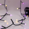 ΣΕΙΡΑ, 240 LED 3mm, 31V ΜΕΤΑΣΧΗΜΑΤΙΣΤΗ, 8 ΠΡΟΓΡΑΜΜΑ & ΜΝΗΜΗ, ΠΡΑΣΙΝΟ PVC ΚΑΛΩΔΙΟ, ΘΕΡΜΟ ΛΕΥΚΟ & ΜΩΒ LED, ΑΝΑ 5cm, ΠΡΟΕΚΤΑΣΗ ΠΑΡΟΧΗΣ 3m, IP44