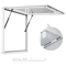 Παράθυρο VEVOR Concession 92x92 cm, Πλαίσιο αλουμινίου για φορτηγό τροφίμων, Παράθυρο σερβιρίσματος με βάση έως 85 μοίρες με πόρτα τέντας και γάντζο έλξης, Ανθεκτικό στο νερό της βροχής για ρυμουλκούμενα παραχώρησης