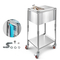Ψυγείο VEVOR Rolling Ice Chest, 20"Μ x 14"Π x 38"Υ (510 x 360 x 970 mm) από ανοξείδωτο ατσάλι με ρόδες, 28L Stand Up Cooler εξωτερικού χώρου με ράφι, για μπαρ πάρτι σε αίθριο ή πίσω αυλή