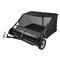 Σκούπα γκαζόν VEVOR Tow Back Lawn, Σκούπα γκαζόν 127 cm με τράβηγμα, Συλλέκτης φύλλων και χόρτου μεγάλης χωρητικότητας 26 κυβικών ποδιών, Σούπα κήπου βαρέως τύπου με ρυθμιζόμενο ύψος σάρωσης για αυλή, γκαζόν, αγρόκτημα