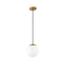 GLOBOSTAR® GLOBIDIO 204-0195 Μοντέρνο Κρεμαστό Φωτιστικό Οροφής με Ντουί 1 x E27 AC 220-240V IP20 - Χρύσο & Λευκό - Μ15 x Π15 x Υ15cm