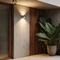 kelvo® AURA KLV-101-0114 Μοντέρνο Φωτιστικό Τοίχου - Απλίκα LED 7W 875lm 45° AC 220-240V Αδιάβροχο IP65 Θερμό Λευκό 2700K - Bridgelux COB Chip & TÜV SÜD Driver - Γκρι Ανθρακί Ματ - Μ15 x Π13 x Υ4.5cm - 5 Χρόνια Εγγύηση