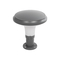 GLOBOSTAR® WHISPER 90553 Φωτιστικό Κολωνάκι Κήπου με Ντουί 1 x E27 AC 220-240V Αδιάβροχο IP65 - Γκρι Ανθρακί - Μ27 x Π27 x Υ29cm