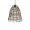 GLOBOSTAR® NETZ 205-0026 Boho Κρεμαστό Φωτιστικό Οροφής με Ντουί 1 x E27 AC 220-240V IP20 - Μπεζ - M30 x Π30 x Υ38cm