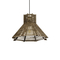 GLOBOSTAR® MEGALISTO 205-0051 Boho Κρεμαστό Φωτιστικό Οροφής με Ντουί 1 x E27 AC 220-240V IP20 - Μπεζ - M40 x Π40 x Υ26cm