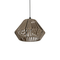 GLOBOSTAR® NUI 205-0067 Boho Κρεμαστό Φωτιστικό Οροφής με Ντουί 1 x E27 AC 220-240V IP20 - Μπεζ - M36 x Π36 x Υ27cm