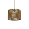 GLOBOSTAR® SAFA 205-0085 Boho Κρεμαστό Φωτιστικό Οροφής με Ντουί 1 x E27 AC 220-240V IP20 - Μπεζ - M30 x Π30 x Υ26cm
