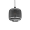 GLOBOSTAR® MELONI 206-0014 Μοντέρνο Κρεμαστό Φωτιστικό Οροφής με Ντουί 1 x E27 AC 220-240V IP20 - Μαύρο Φιμέ - Μ20 x Π20 x Υ24cm
