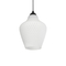 GLOBOSTAR® SKLO 206-0023 Μοντέρνο Κρεμαστό Φωτιστικό Οροφής με Ντουί 1 x E27 AC 220-240V IP20 - Λευκό - Μ22 x Π22 x Υ31cm