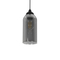 GLOBOSTAR® TUBE 206-0030 Μοντέρνο Κρεμαστό Φωτιστικό Οροφής με Ντουί 1 x E27 AC 220-240V IP20 - Μαύρο Φιμέ - Μ10 x Π10 x Υ24cm