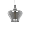 GLOBOSTAR® OVOCE 206-0032 Μοντέρνο Κρεμαστό Φωτιστικό Οροφής με Ντουί 1 x E27 AC 220-240V IP20 - Μαύρο Φιμέ - Μ20 x Π20 x Υ22cm