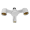 GLOBOSTAR® ADAPTOR 78976 Αντάπτορας/Μετατροπέας από Ντουί E27 σε 3 x E27 IP20 - Μ18 x Π18 x Υ10cm