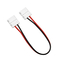 GLOBOSTAR® STRIPART 70732 Ενωτικός Ταχυσύνδεσμος με 15cm Καλώδιο Τροφοδοσίας για Μονόχρωμη Ταινία LED 2Pin 10mm σε Μονόχρωμη Ταινία LED 2Pin 10mm IP20 - Μ16 x Π1.5 x Υ0.3cm