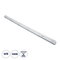 GLOBOSTAR® VIGAS 90614 Γραμμικό Βιομηχανικό Φωτιστικό Σκαφάκι Tri-Proof με Μεταλλικά Clips για 1 x Λάμπες T8 G13 150cm Τύπου Φθορίου LED Τροφοδοσίας Ενός Άκρου 120° AC 220-240V Αδιάβροχο IP65 - Γκρι με Διάφανο Κάλυμμα Πλαστικό PC - Μ156 x Π8 x Υ9cm