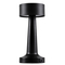 GloboStar® BELLA 76503 Επαναφορτιζόμενο Επιτραπέζιο Φωτιστικό Πορτατίφ LED 1.5W 105lm 120° DC 5V IP44 Θερμό Λευκό 2700K Dimmable Μαύρο Αλουμίνιο - Μ9 x Π9 x Υ21cm - 2 Xρόνια Εγγύηση
